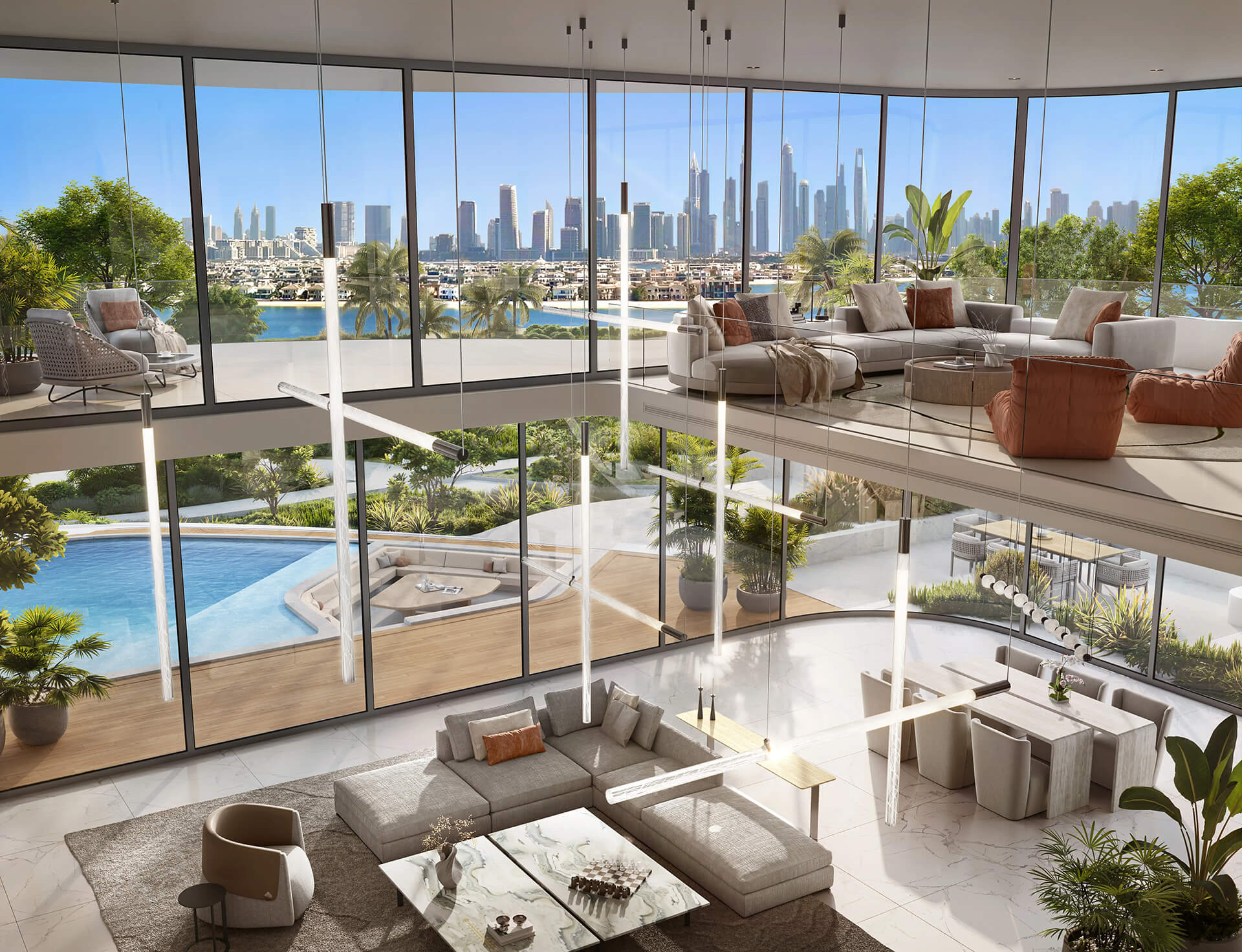 Passo by Beyond — Penthouse double-height living with panoramic terrace